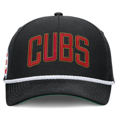 Chicago Cubs Cooperstown Collection Rise Adjustable Hat - Black | Nike