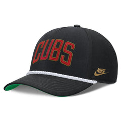 Chicago Cubs Cooperstown Collection Rise Adjustable Hat - Black | Nike