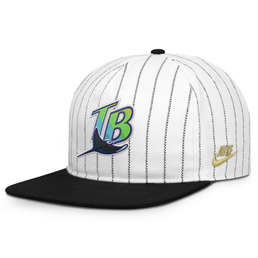 Tampa Bay Rays Cooperstown Collection Pro Adjustable Hat - White/Black | Nike