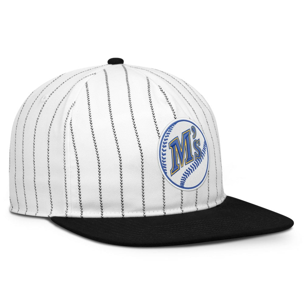 Seattle Mariners Cooperstown Collection Pro Adjustable Hat - White/Black | Nike