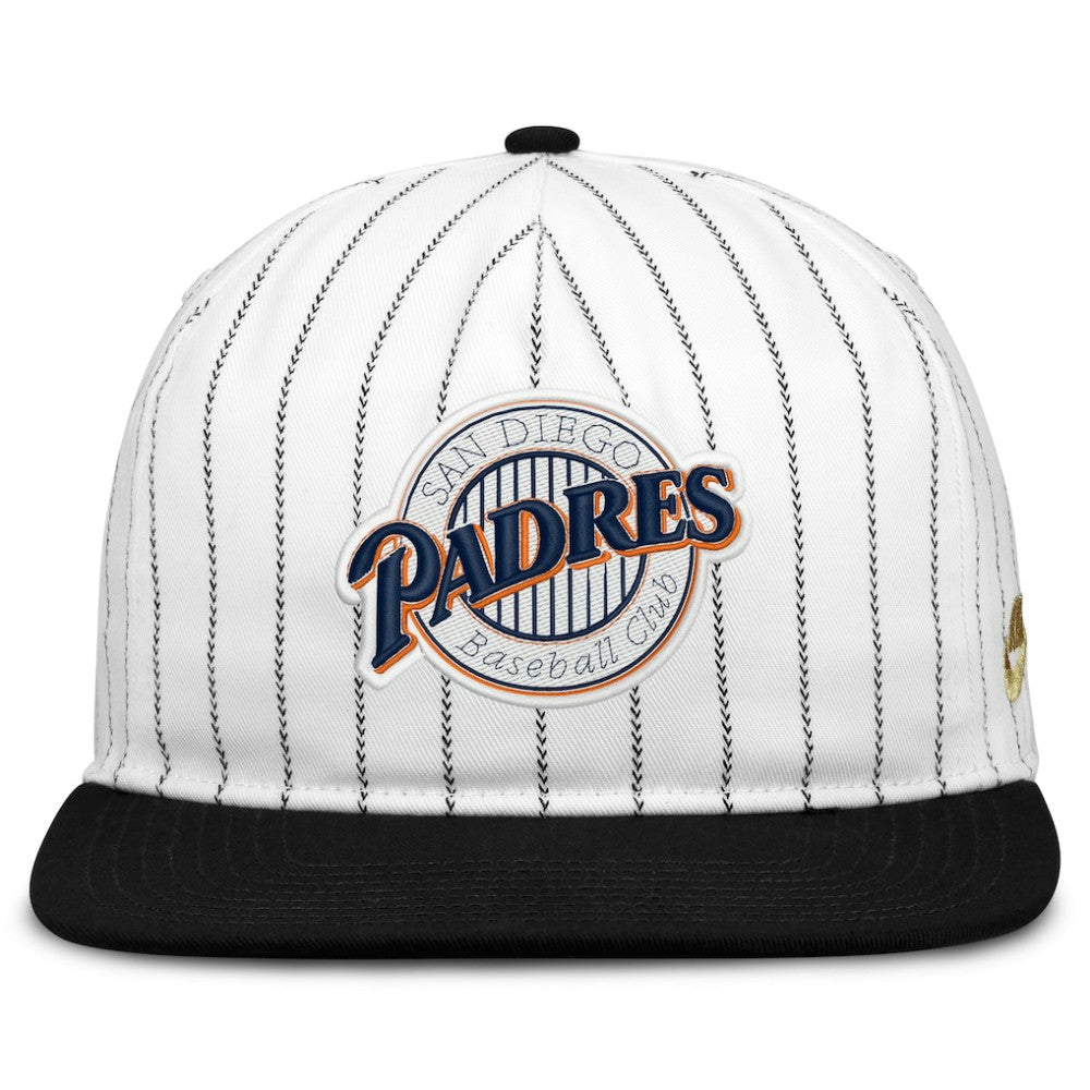 San Diego Padres Cooperstown Collection Pro Adjustable Hat - White/Black | Nike