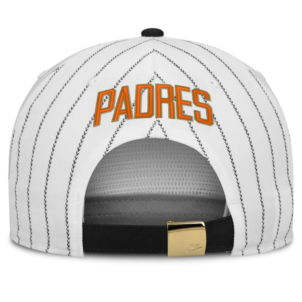 San Diego Padres Cooperstown Collection Pro Adjustable Hat - White/Black | Nike