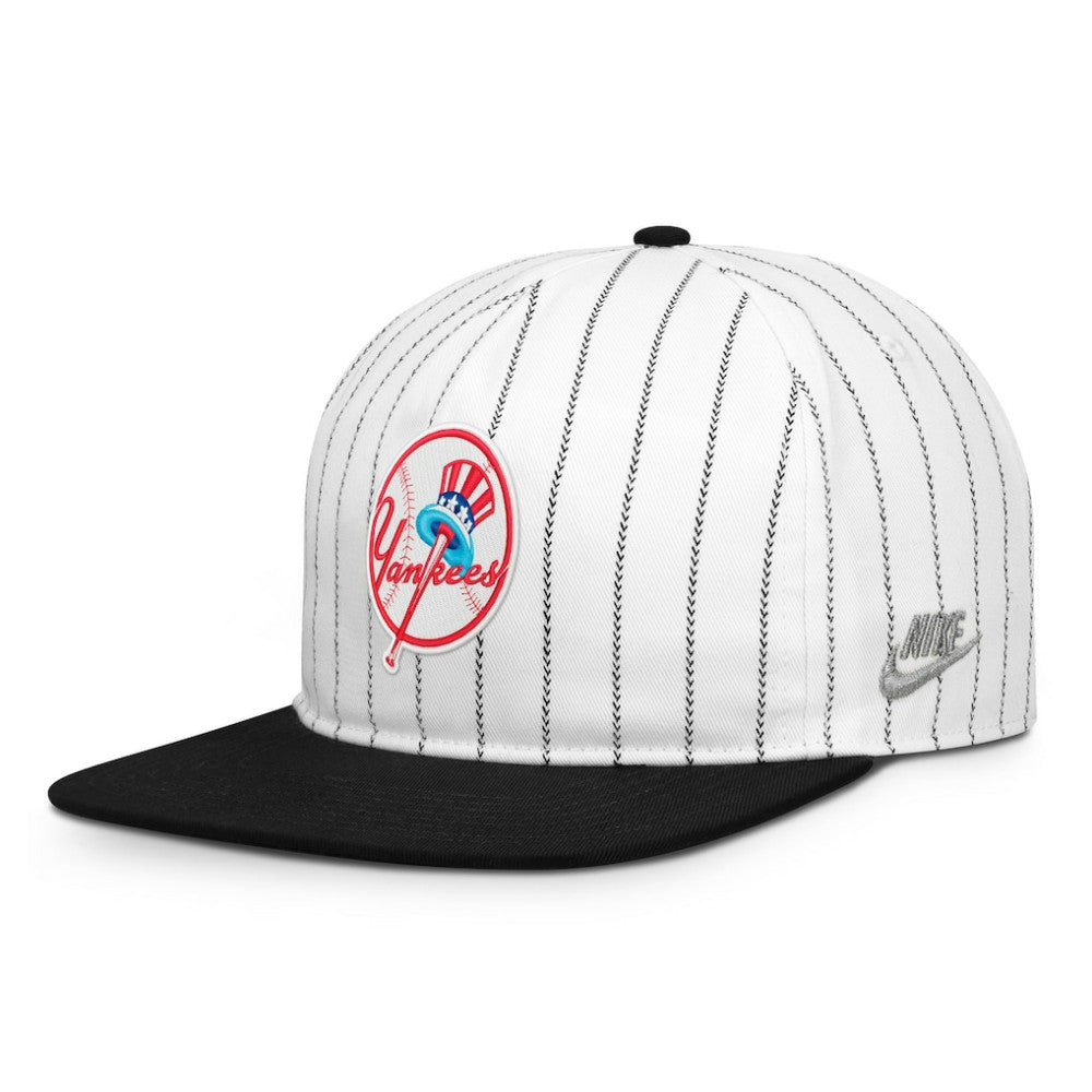 New York Yankees Cooperstown Collection Pro Adjustable Hat - White/Black | Nike