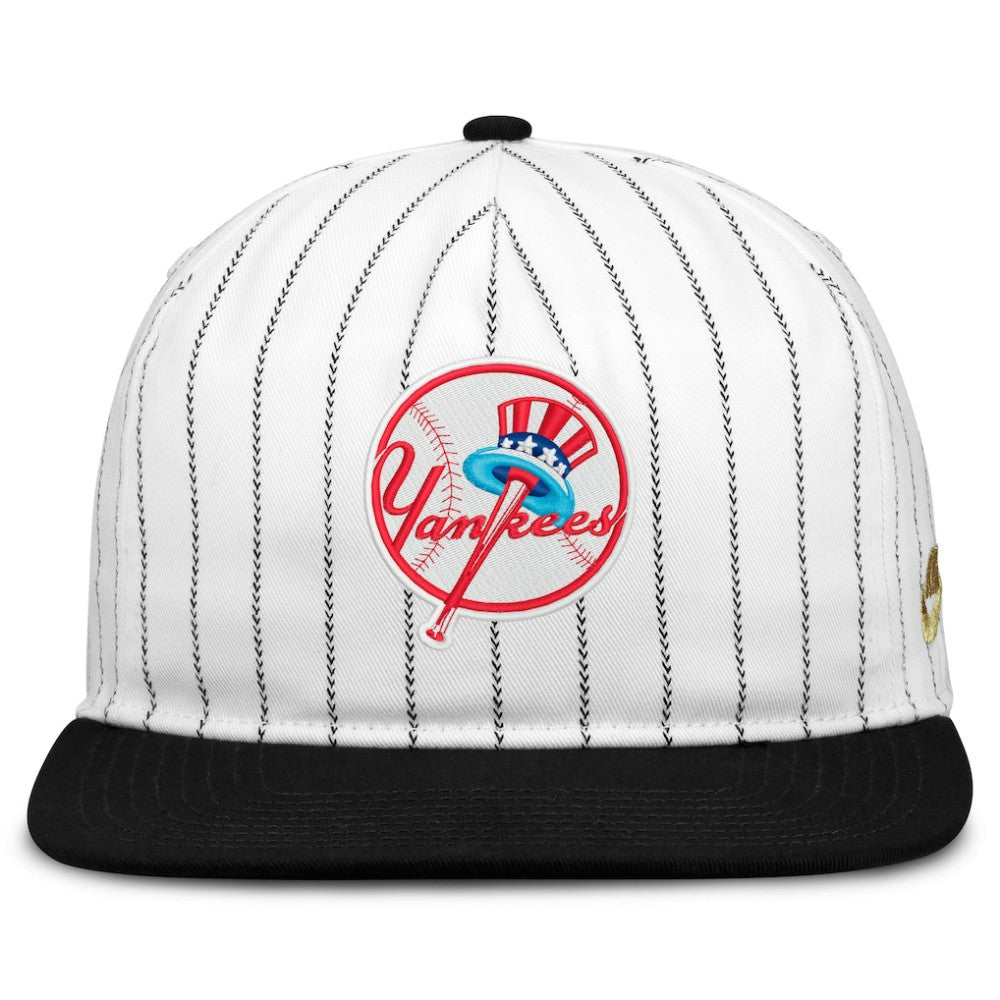 New York Yankees Cooperstown Collection Pro Adjustable Hat - White/Black | Nike