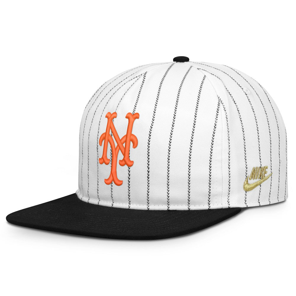 New York Mets Cooperstown Collection Pro Adjustable Hat - White/Black | Nike