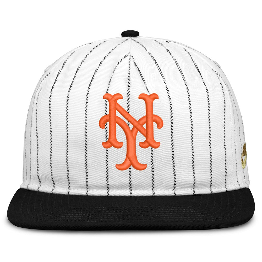 New York Mets Cooperstown Collection Pro Adjustable Hat - White/Black | Nike
