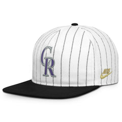 Colorado Rockies Cooperstown Collection Pro Adjustable Hat - White/Black | Nike