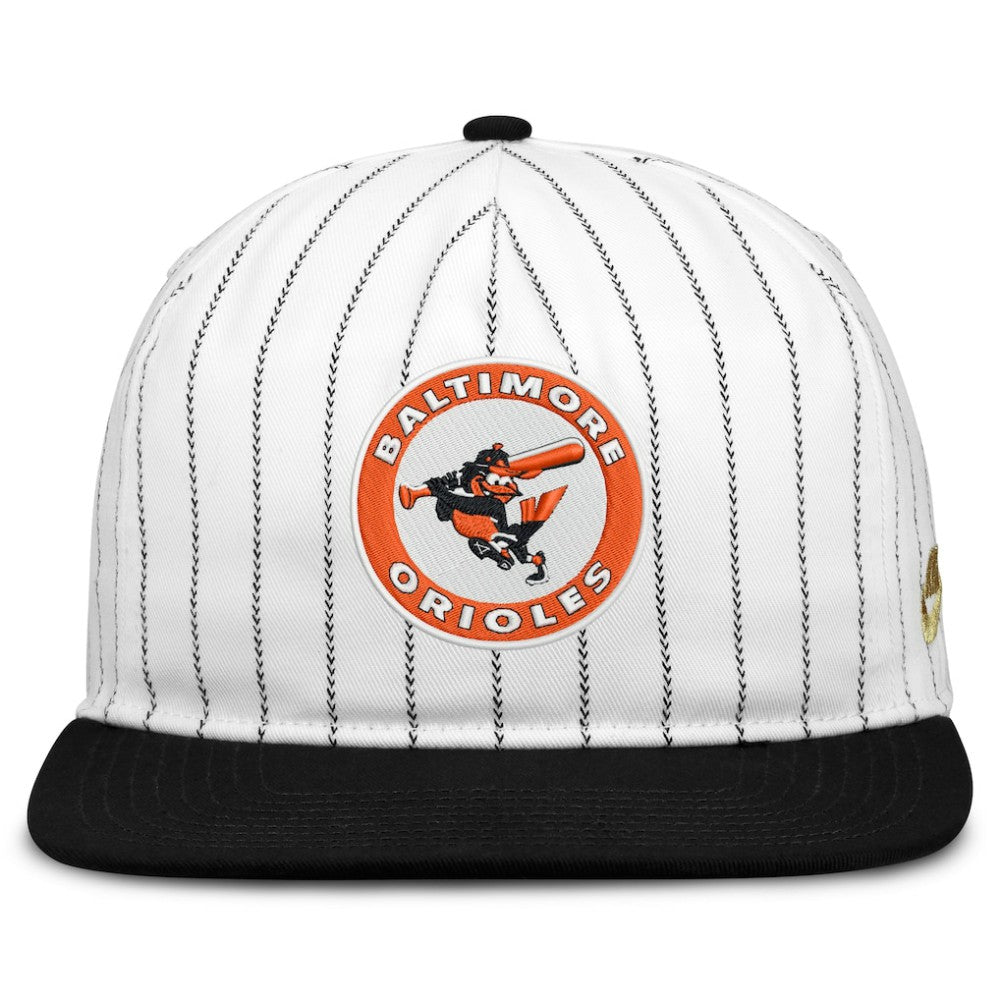 Baltimore Orioles Cooperstown Collection Pro Adjustable Hat - White/Black | Nike