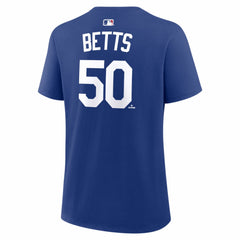 Mookie Betts Los Angeles Dodgers Women's Alternate Name & Number T-Shirt - Royal | Nike