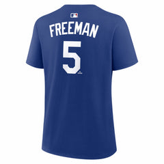 Freddie Freeman Los Angeles Dodgers Women's Alternate Name & Number T-Shirt - Royal | Nike