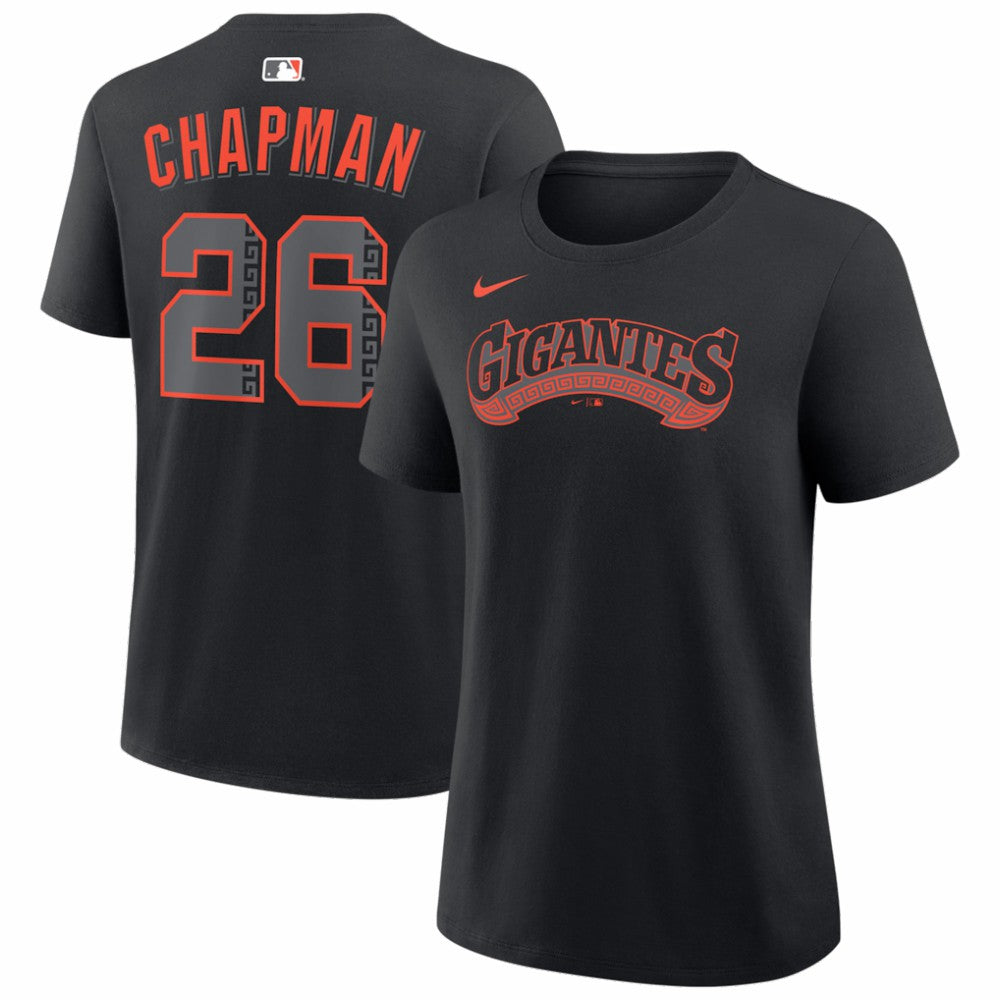 Matt Chapman San Francisco Giants Women's Alternate Name & Number T-Shirt - Black | Nike