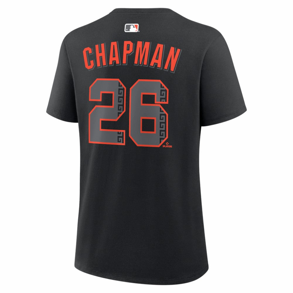 Matt Chapman San Francisco Giants Women's Alternate Name & Number T-Shirt - Black | Nike