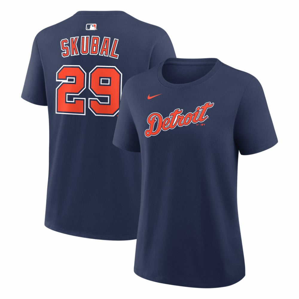 Tarik Skubal Detroit Tigers Women's Alternate Name & Number T-Shirt - Navy | Nike