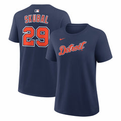 Tarik Skubal Detroit Tigers Women's Alternate Name & Number T-Shirt - Navy | Nike