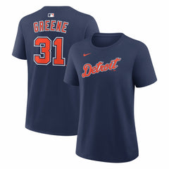 Riley Greene Detroit Tigers Women's Alternate Name & Number T-Shirt - Navy | Nike