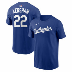 Clayton Kershaw Los Angeles Dodgers Alternate Name & Number T-Shirt - Royal | Nike