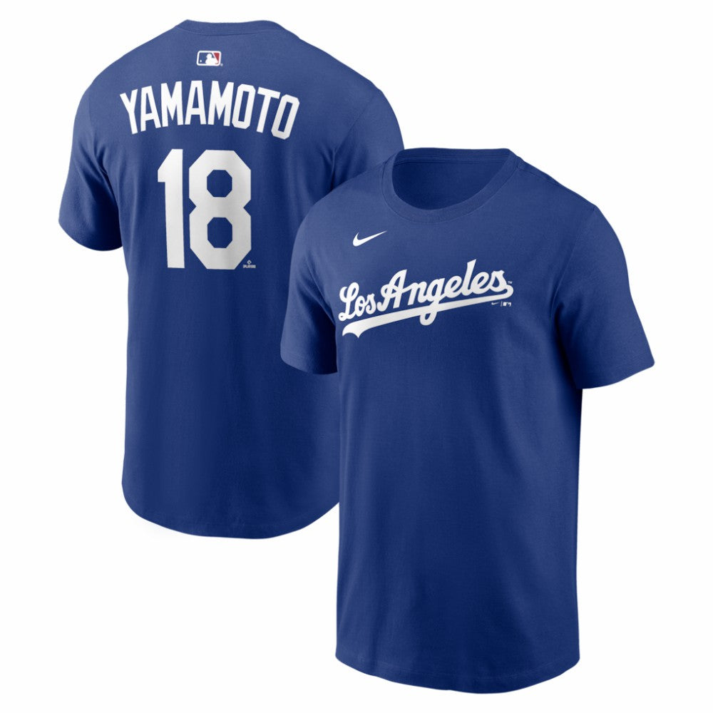 Yoshinobu Yamamoto Los Angeles Dodgers Alternate Name & Number T-Shirt - Royal | Nike
