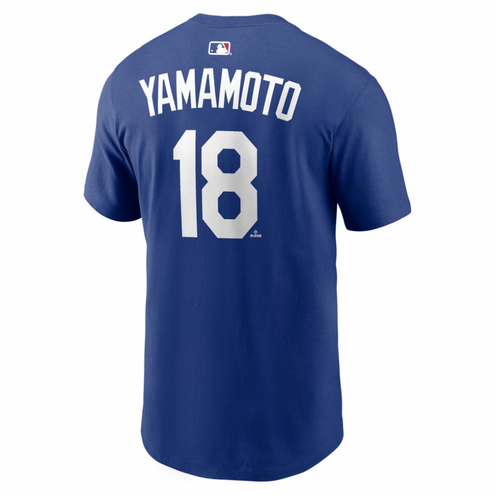 Yoshinobu Yamamoto Los Angeles Dodgers Alternate Name & Number T-Shirt - Royal | Nike