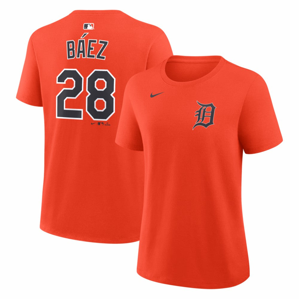 Javier Báez Detroit Tigers Women's Name & Number T-Shirt - Orange | Nike