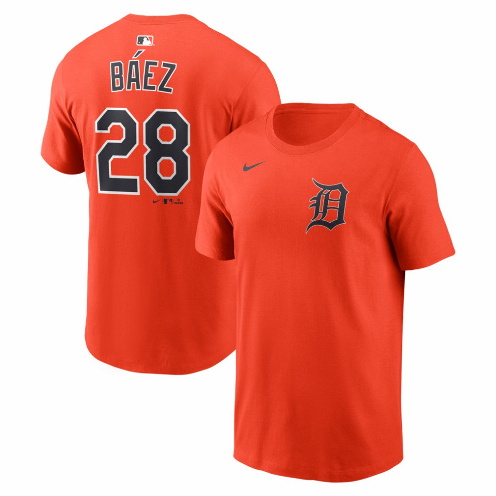Javier Báez Detroit Tigers Name & Number T-Shirt - Orange | Nike