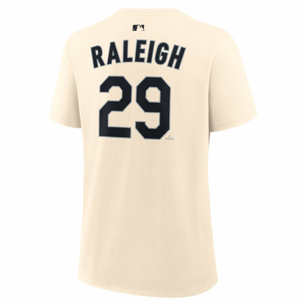 Cal Raleigh Seattle Mariners Women's Name & Number T-Shirt - Natural | Nike