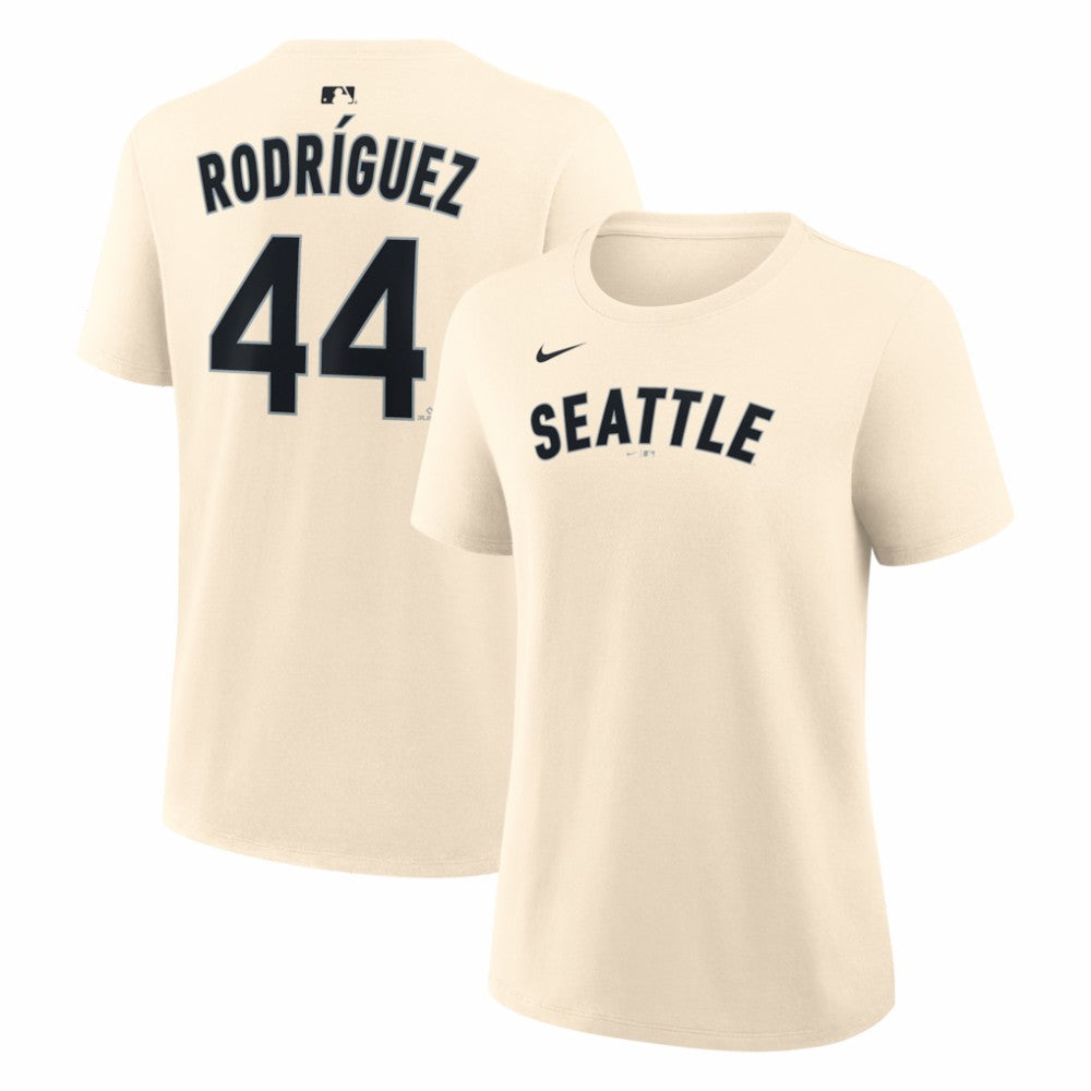 Julio Rodriguez Seattle Mariners Women's Name & Number T-Shirt - Natural | Nike