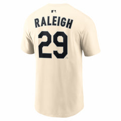 Cal Raleigh Seattle Mariners Name & Number T-Shirt - Natural | Nike