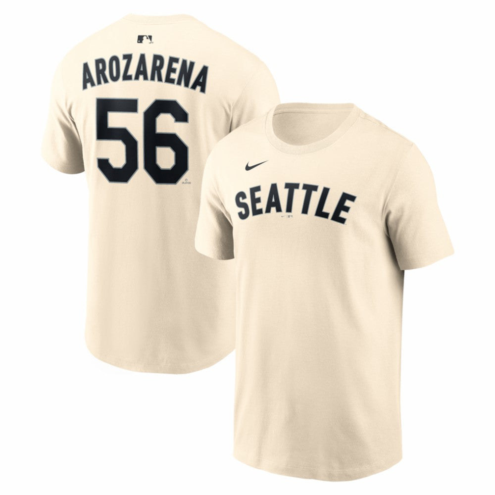 Randy Arozarena Seattle Mariners Name & Number T-Shirt - Natural | Nike