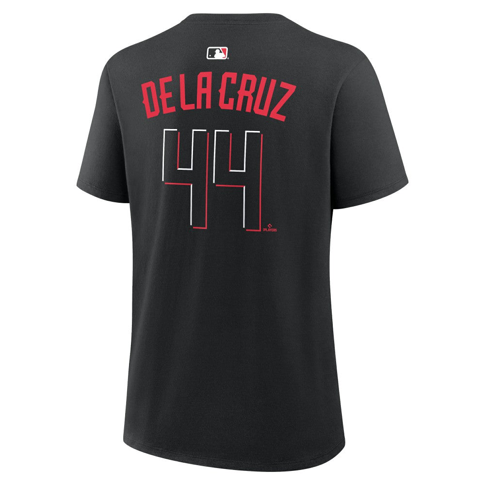 Elly De La Cruz Cincinnati Reds Women's Name & Number T-Shirt - Black | Nike