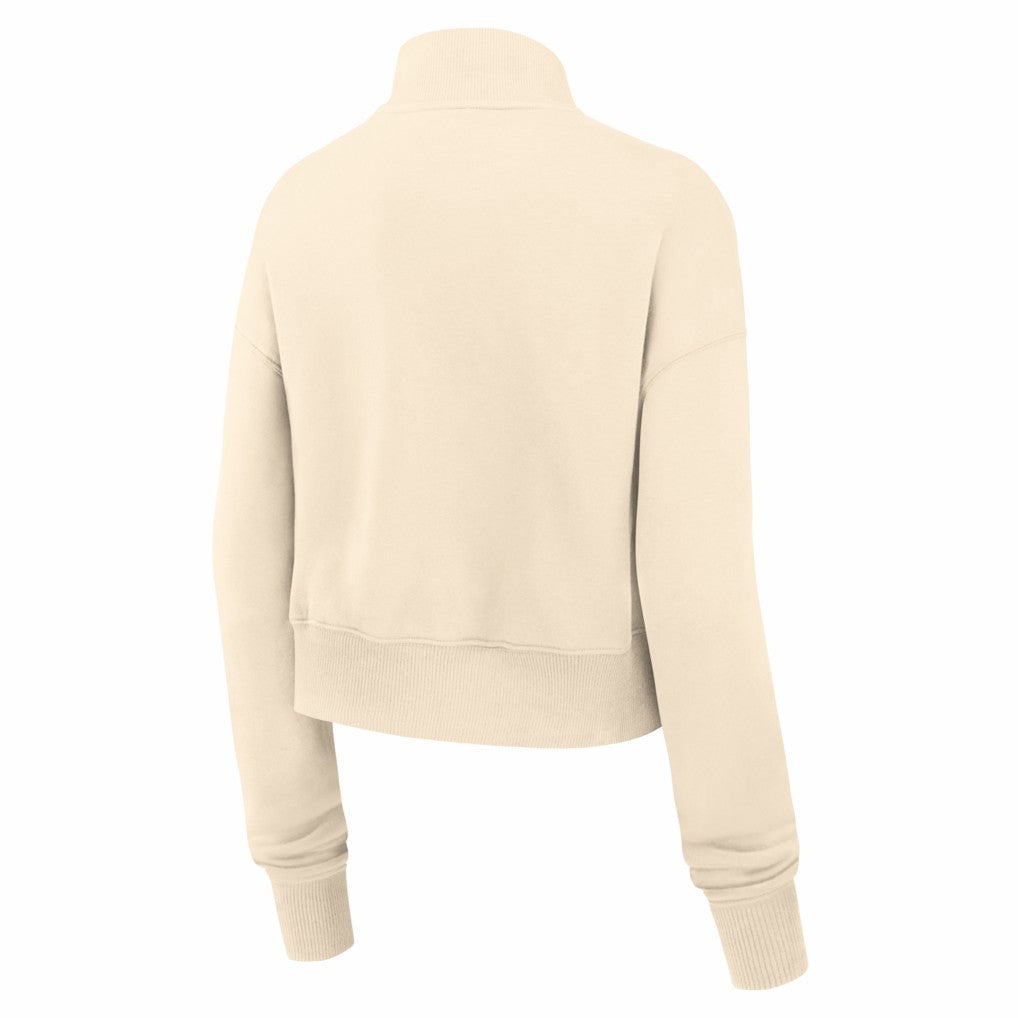 Chicago Bears Women's Legacy Phoenix Fleece Cropped Half-Zip Sweatshirt - Cream | Nike cheap