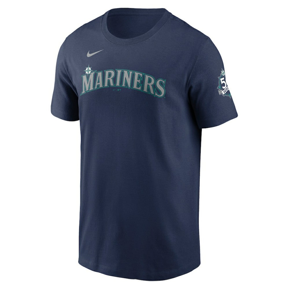 Cal Raleigh Seattle Mariners 50th Season Name & Number T-Shirt - Navy | Nike