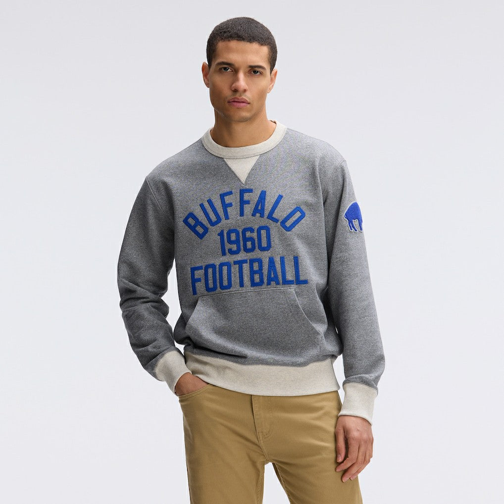 Buffalo Bills IconicFleece Pocket Sweatshirt - Athletic Heather Gray discount