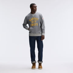 Kansas City Chiefs IconicFleece Pocket Sweatshirt - Athletic Heather Gray online