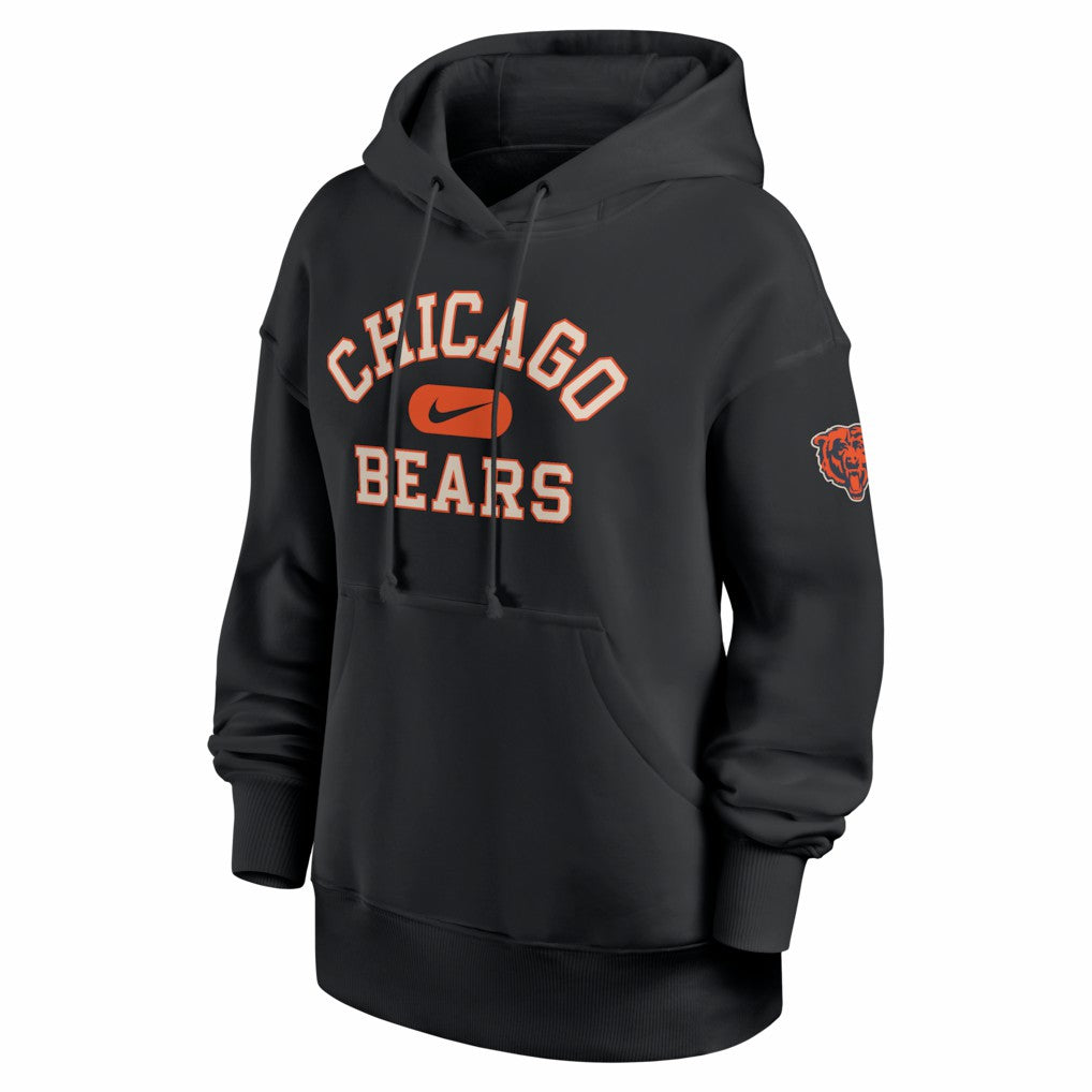 Chicago Bears Women's Oversized Legacy Phoenix Hoodie - Black | Nike outlet