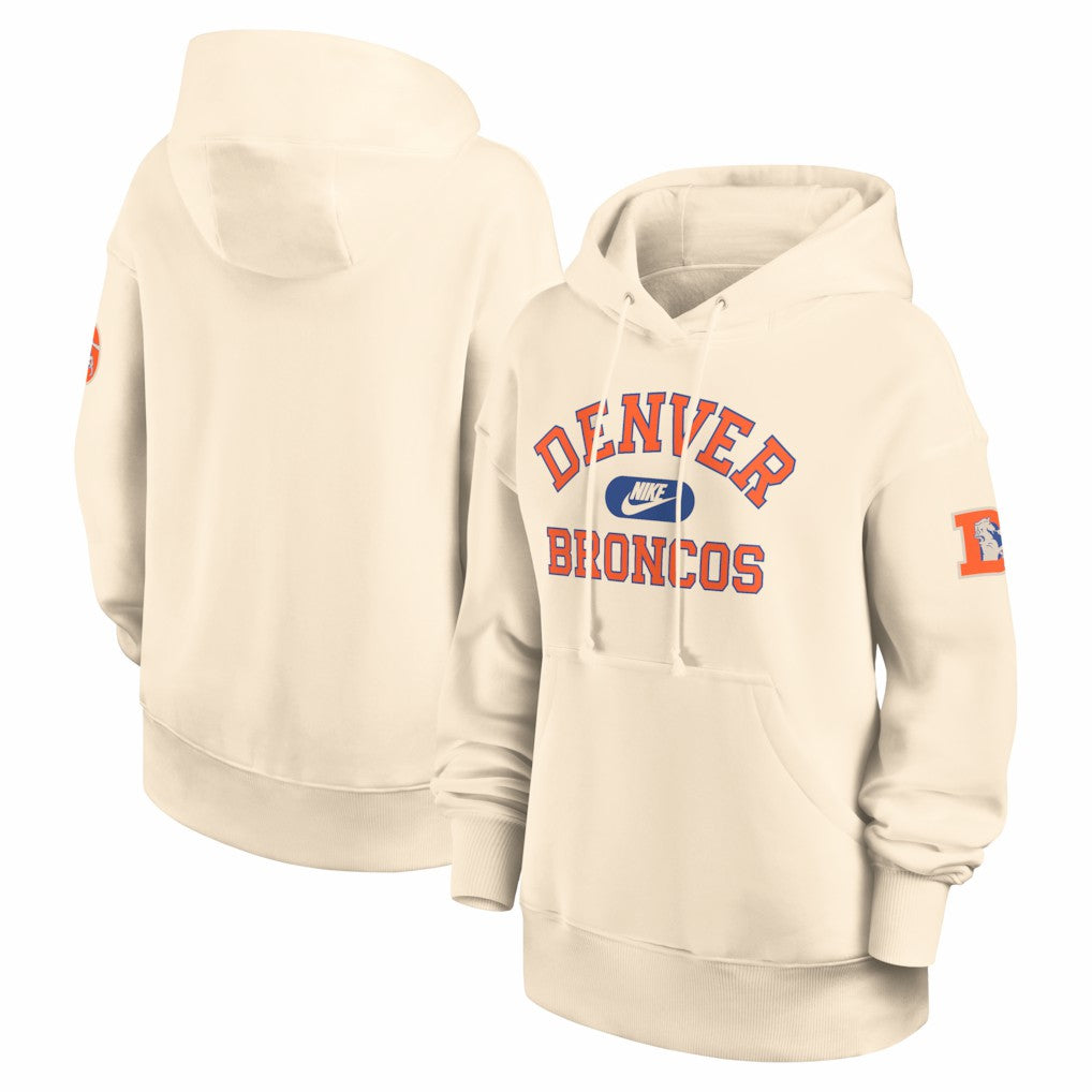 Denver Broncos Women's Oversized Legacy Phoenix Hoodie - Natural | Nike discount