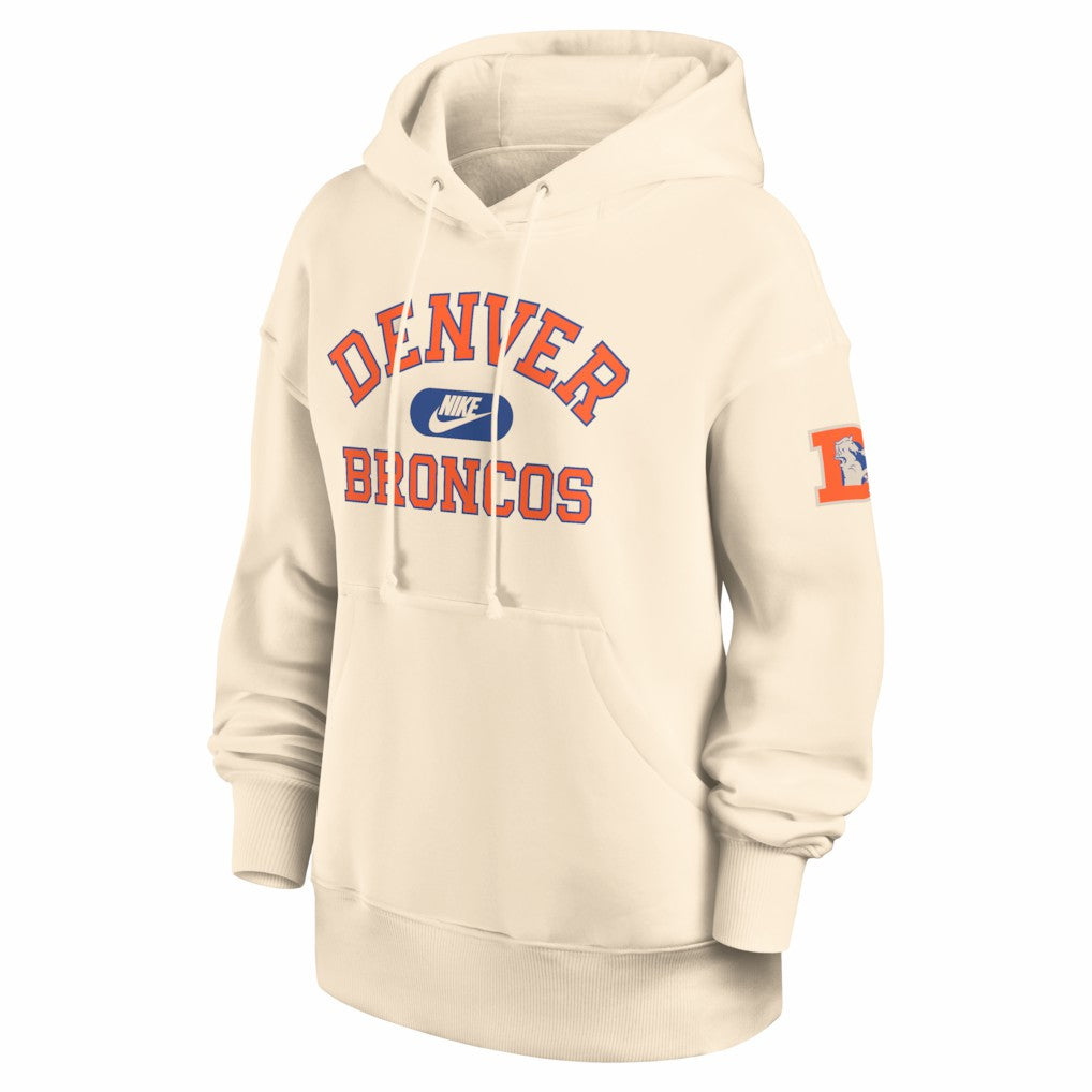 Denver Broncos Women's Oversized Legacy Phoenix Hoodie - Natural | Nike discount