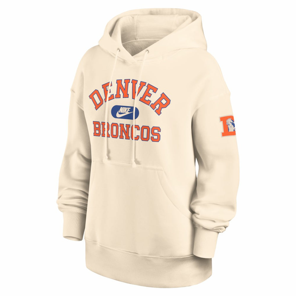 Denver Broncos Women's Oversized Legacy Phoenix Hoodie - Natural | Nike discount