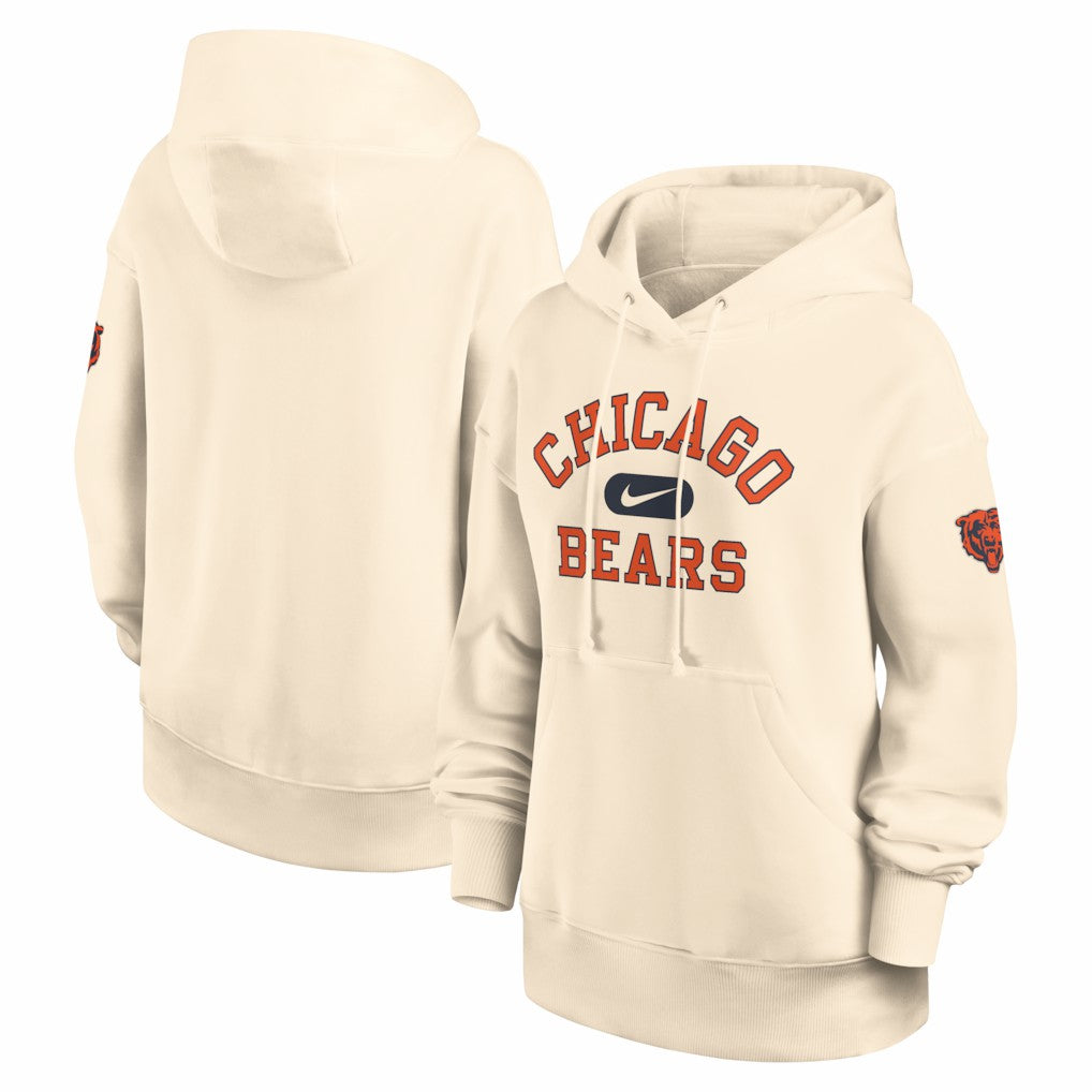 Chicago Bears Women's Oversized Legacy Phoenix Hoodie - Natural | Nike sale