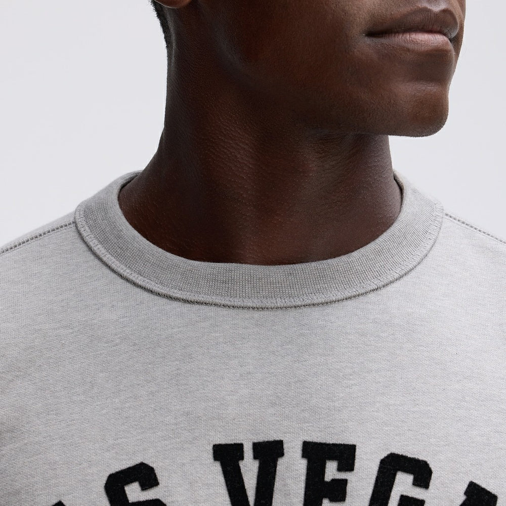 Las Vegas Raiders IconicFleece Short Sleeve Sweatshirt - Heather Gray online
