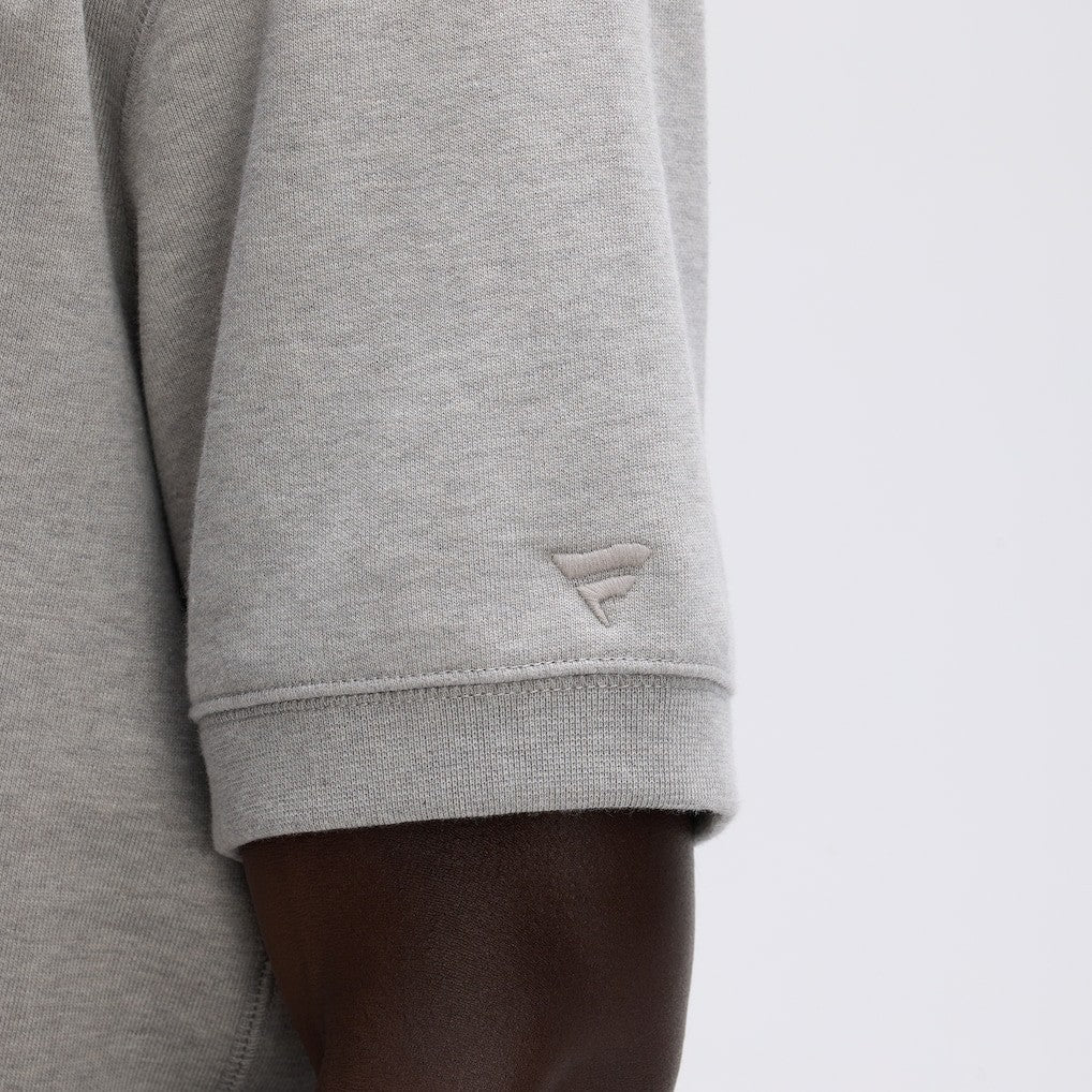 Las Vegas Raiders IconicFleece Short Sleeve Sweatshirt - Heather Gray online