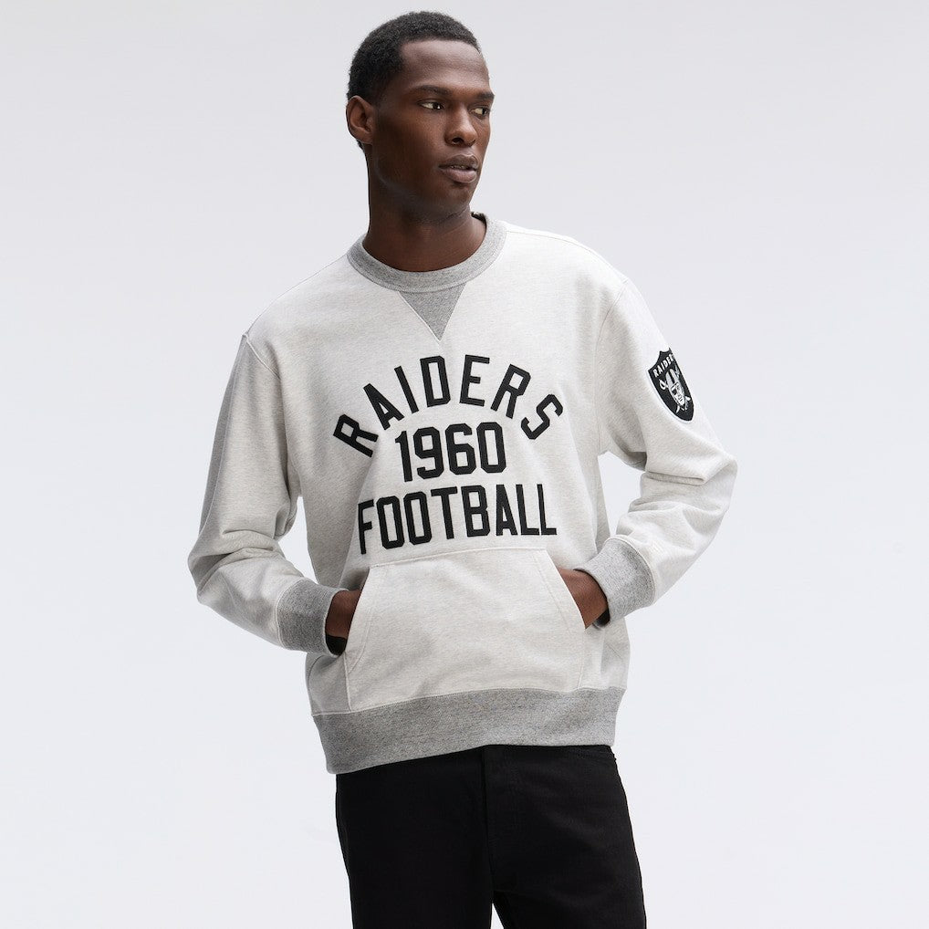 Las Vegas Raiders IconicFleece Pocket Sweatshirt - Heather Gray for sale