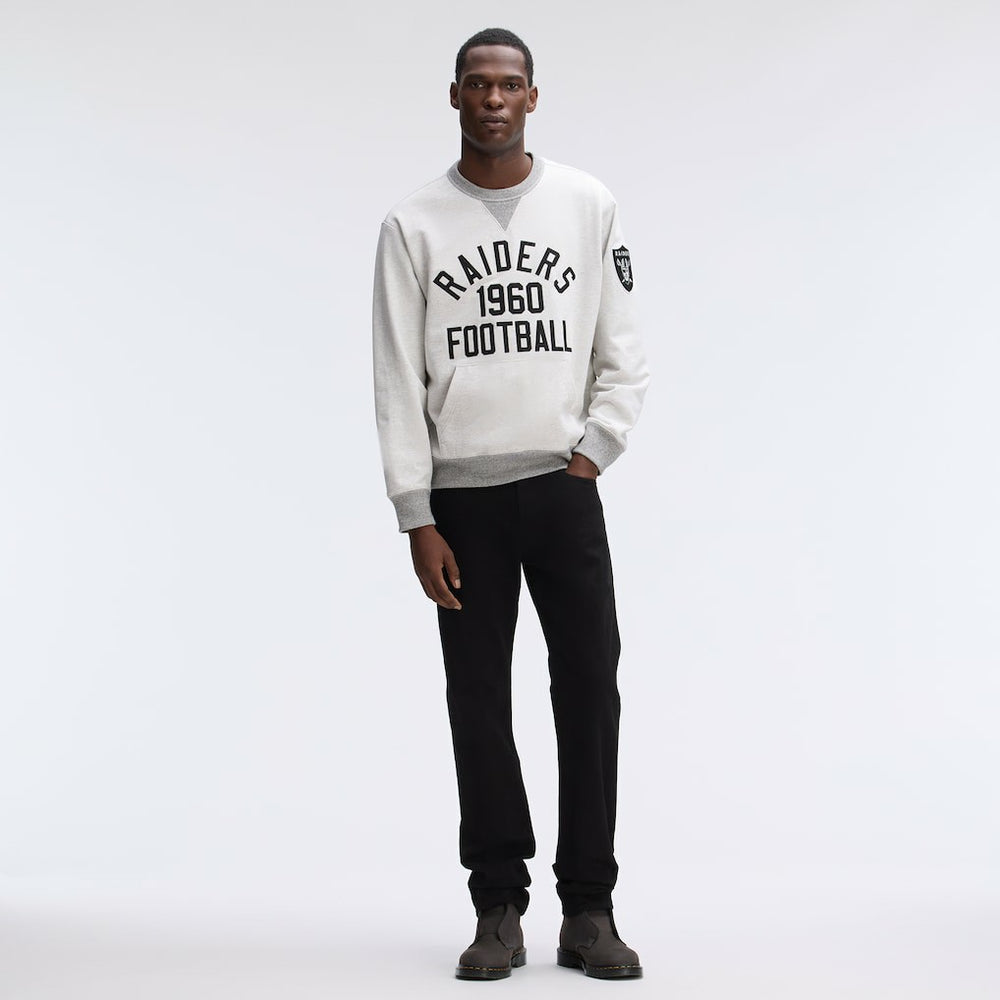 Las Vegas Raiders IconicFleece Pocket Sweatshirt - Heather Gray for sale