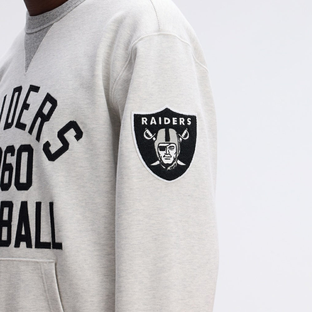 Las Vegas Raiders IconicFleece Pocket Sweatshirt - Heather Gray for sale