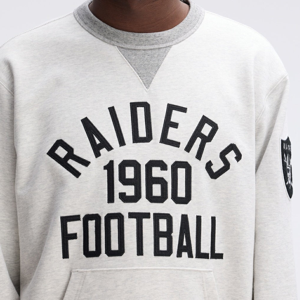 Las Vegas Raiders IconicFleece Pocket Sweatshirt - Heather Gray for sale