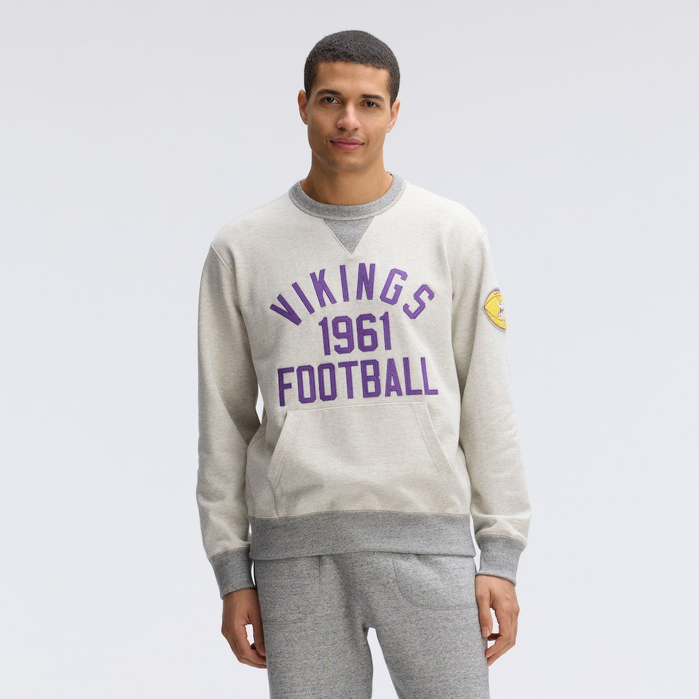 Minnesota Vikings IconicFleece Pocket Sweatshirt - Oatmeal on sale