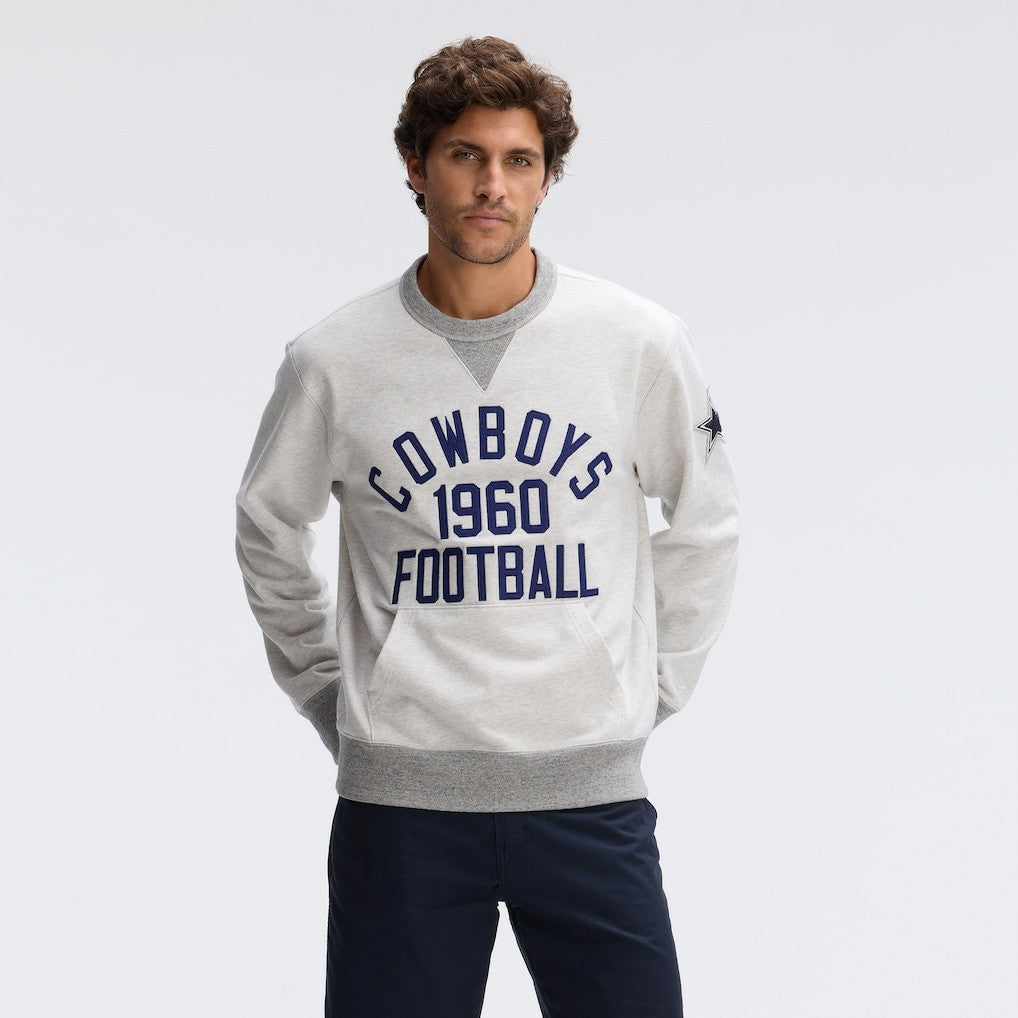 Dallas Cowboys IconicFleece Pocket Sweatshirt - Heather Gray on sale