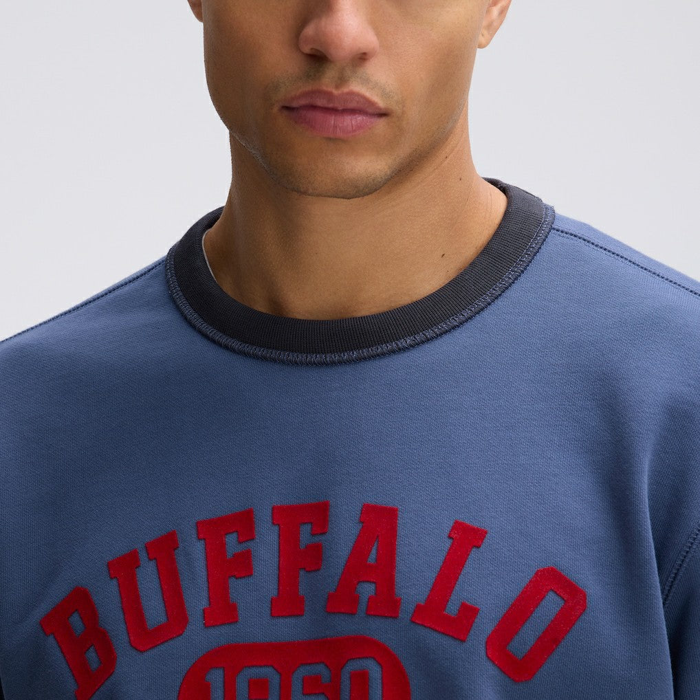 Buffalo Bills IconicFleece Short Sleeve Sweatshirt - Royal outlet