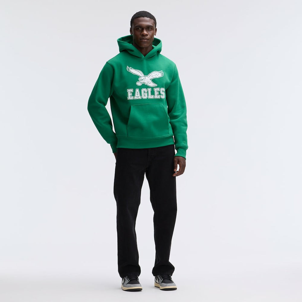 Philadelphia Eagles IconicFleece Flocked Hoodie - Kelly Green for sale