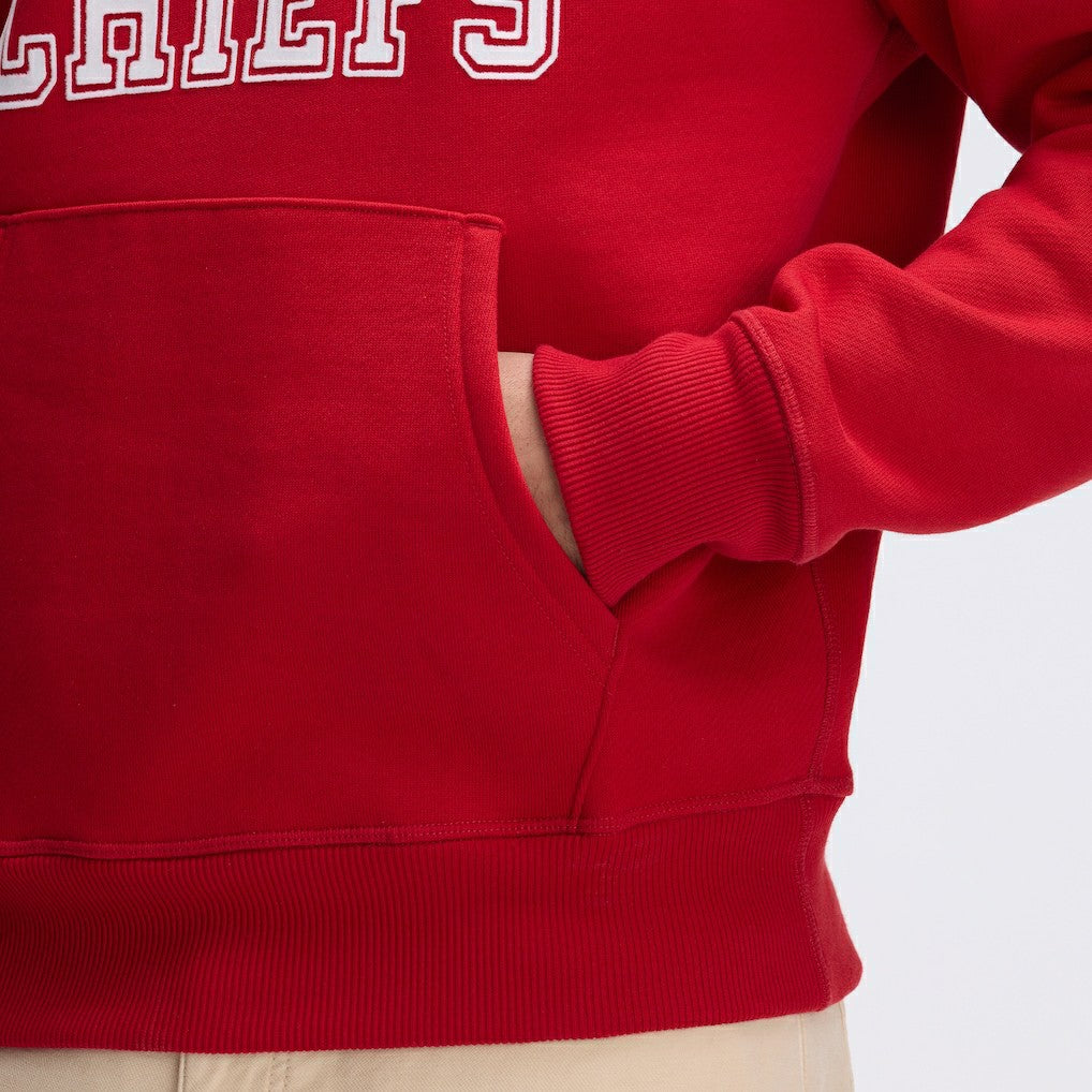 Kansas City Chiefs IconicFleece Flocked Hoodie - Red cheap