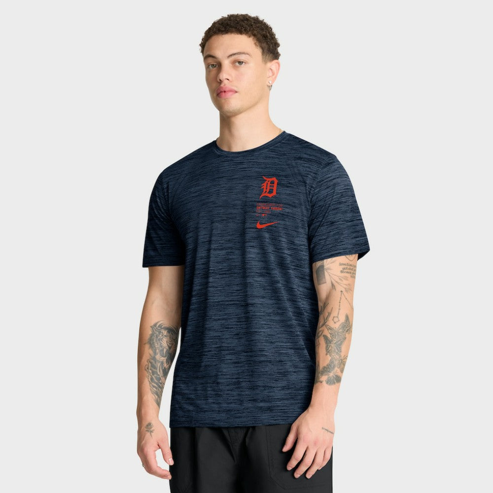 Detroit Tigers Velocity Dri-FIT T-Shirt - Navy | Nike